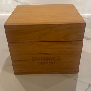 Shinola Natural Wood Storage Box